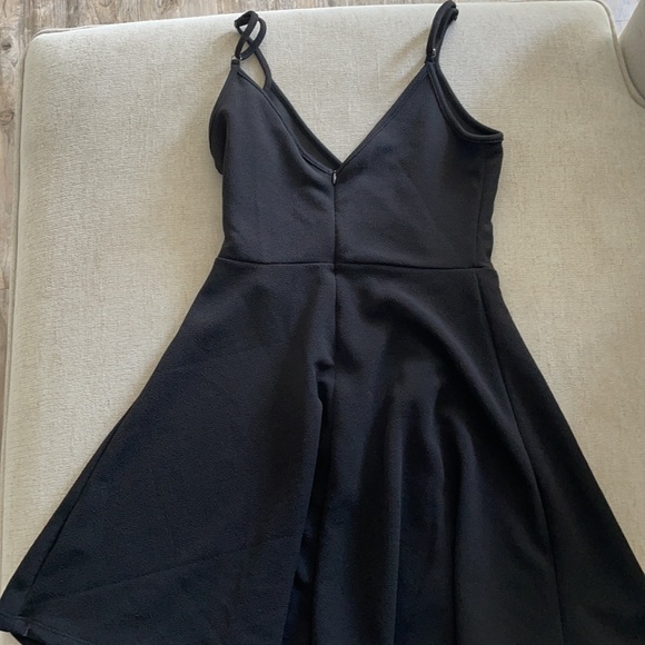 Black mini dress.  Worn once. - Picture 2 of 2